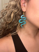 Load image into Gallery viewer, Green Snake Earrings
