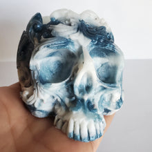 Load image into Gallery viewer, Marble Skull Candle Holder / Decor
