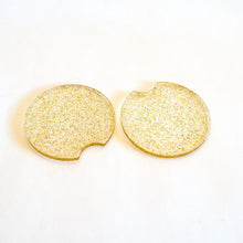 Load image into Gallery viewer, Gold Glitter Car Coasters
