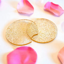 Load image into Gallery viewer, Gold Glitter Car Coasters
